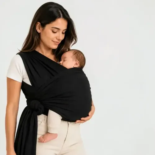 Canguru Sling Bebê Carregar Recém Nascido Preto