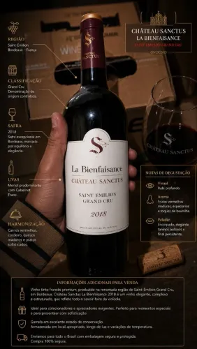 Bienfaisance de Château Sanctus - Saint-Émilion Grand Cru 2018