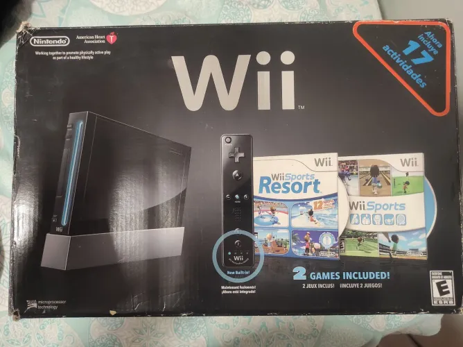 Nintendo WII Black Edition C/ HD Externo e Conversor HDMI