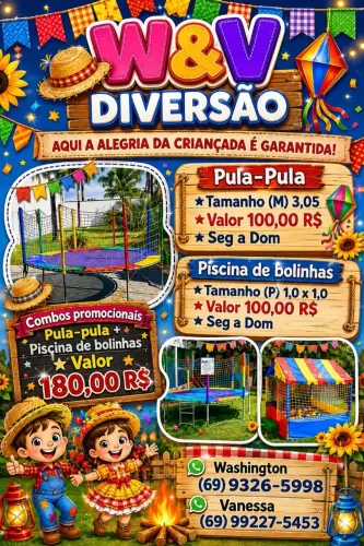 Aluguel de pula pula.