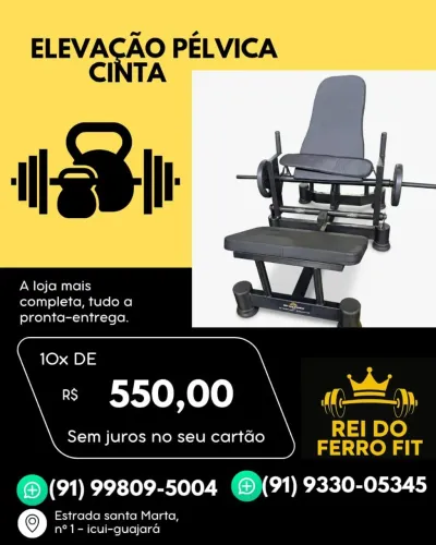 Aparelho para musculação (Elevação pélvica)