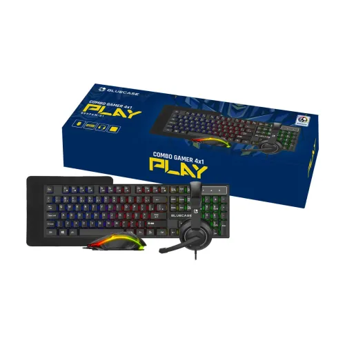 COMBO GAMER LED 4 EM 1 PLAY - Bluecase - NOVO