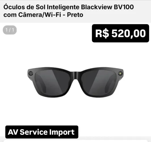Óculos de sol inteligente - AV Service Import