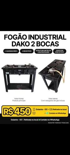 Fogão industrial 2 bocas DAKO