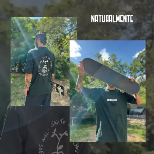 Camiseta NATURALMENTE . verde
