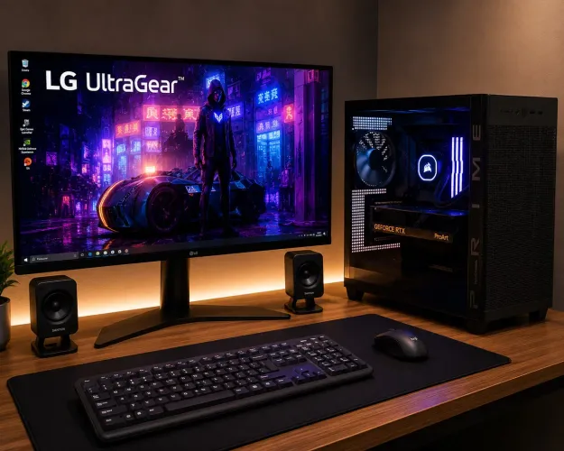 PC Gamer Completo Ryzen 7 9800X3D RTX 4080 Super + LG 32? 240H
