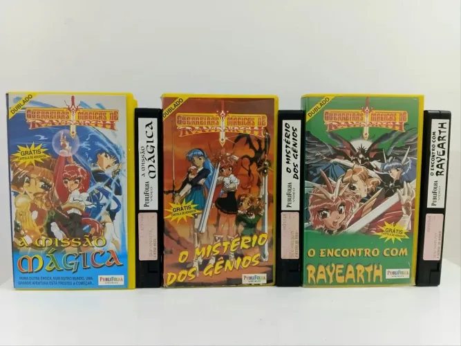 Os três vhs Rayearth