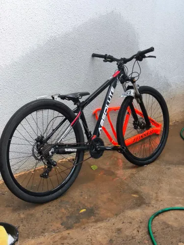 Bicicleta aro 29 + quadro alumínio brinde 