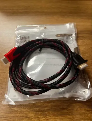 Cabo de vídeo VGA x HDMI - Novo 1.8m