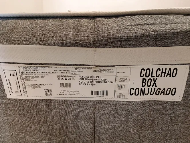 Cama Box Colchão Conjugado