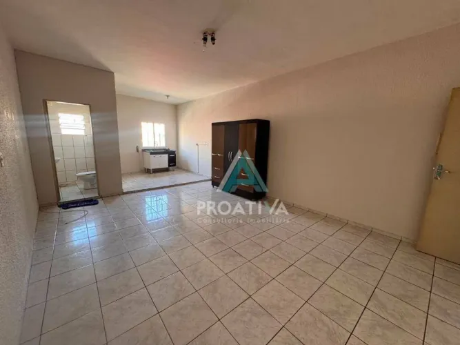 Apartamento com 1 dormitório para alugar, 50 m² - Bangu - Santo André/SP