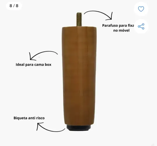 PE DE MADEIRA PARA CAMA 12.00 A UNIDADE!!