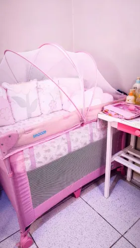Berço Portátil Cercado Desmontável Snooze Burigotto
