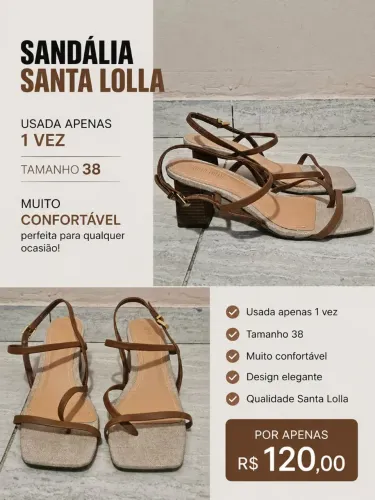 Sandália Santa Lolla 38