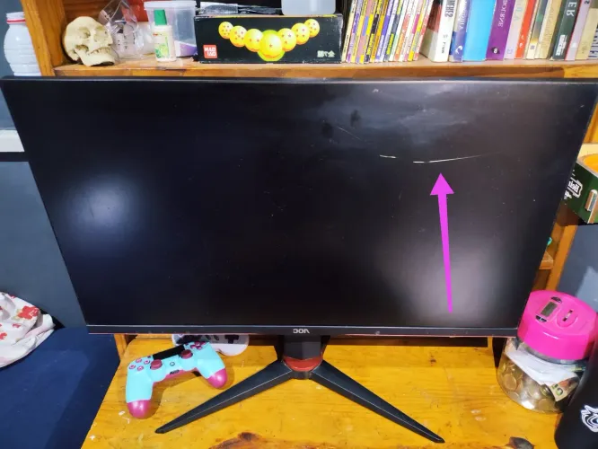 AOC 27" 144Hz *TELA QUEBRADA, PORÉM LIGANDO!
