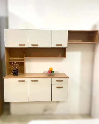 Armário ideal para cozinhas pequenas e compactas - Off white