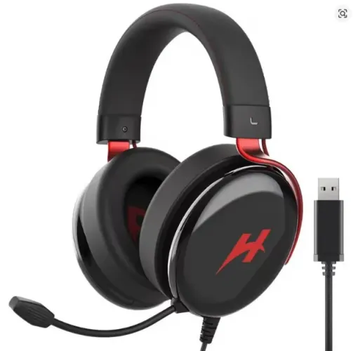 Fone Gamer Com Fio USB + TYPE-C Som Surround Virtual de 7.1: 360° Para PS4, PS5 e PC - HAY