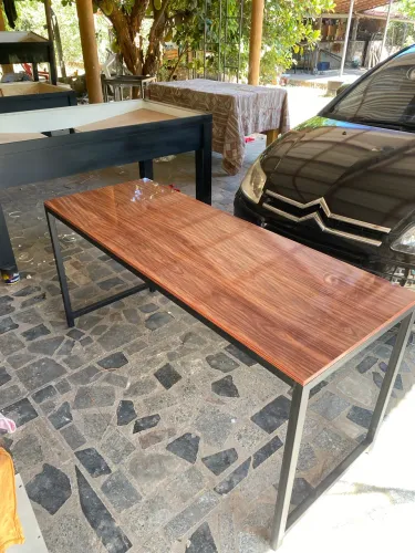 Mesa MDF nova premium ?pau ferro brilhoso ? 1,60x60cm