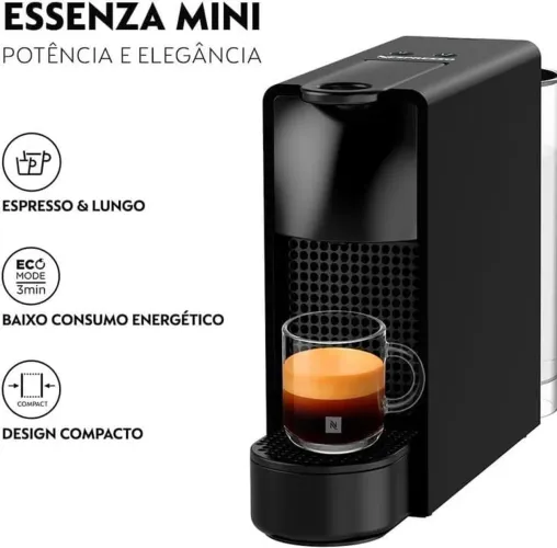 Cafeteira espresso Nespresso essenza mini preta 220v
