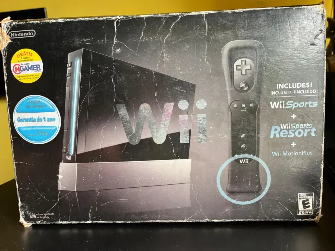 Nintendo Wii preto Destravado