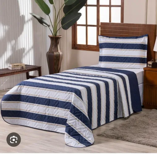Capa de cama de solteiro com uma fronha dupla face