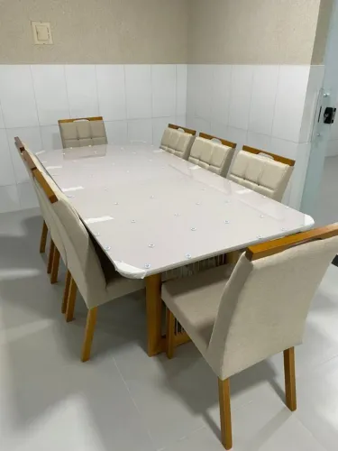 Mesa de jantar Regina 8 cadeiras