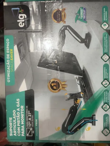 Suporte Articulado com Pistão a Gás Para Monitor 17 a 27 Modelo F80N