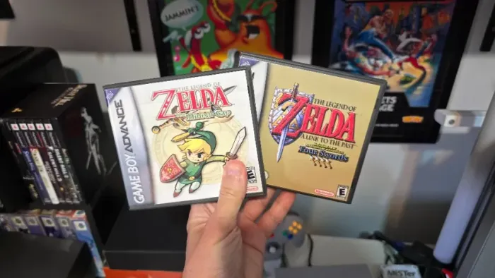 2 jogos GBA: Zelda Minish Cap e Zelda a Link to the Past com caixa (alternativos)