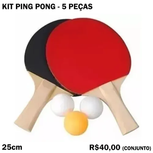Ping Pong - Conjunto 5 Peças