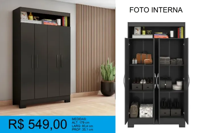 Roupeiro - parcelamento em até 10X sem juros!!