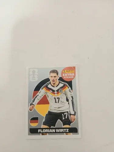 Figurinha colecionável Extra Sticker Florian Wirtz de 2026 (Prata)