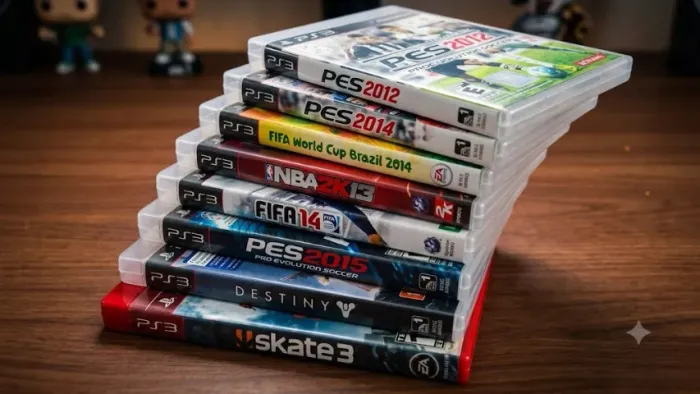 Lote 8 jogos PS3: Copa do Mundo Destiny NBA 2k13 Skate 3 PES 12 14 15 FIFA 14