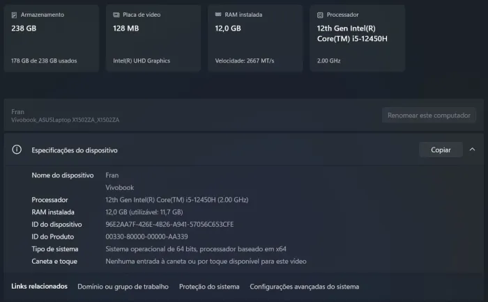 Pc Portátil 