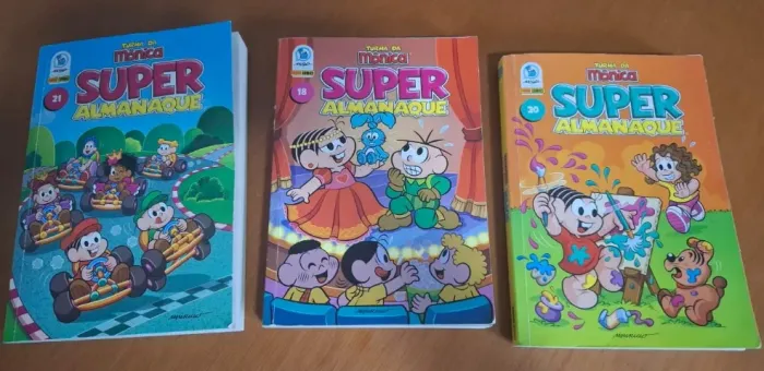 108 GIBIS DA TURMA DA MÔNICA - LOTE SEM REPETIÇÃO - COM ALMANAQUES - IMPERDIVEL