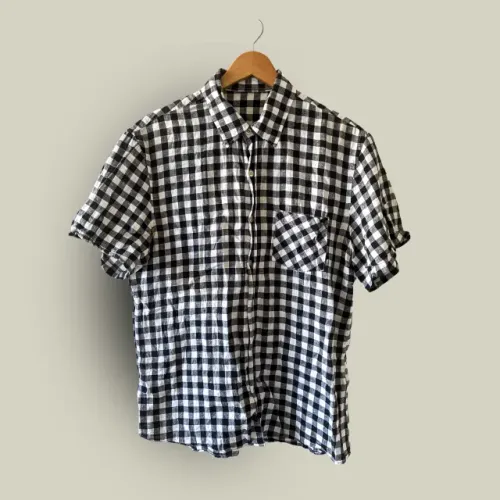 CAMISA FOXTON LINHO XADREZ VICHY | MANGA CURTA | TAM G