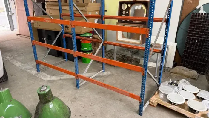 Prateleira Porta Palete Mini Porta Palete Logística Produção Almoxarifado Comércio Loja
