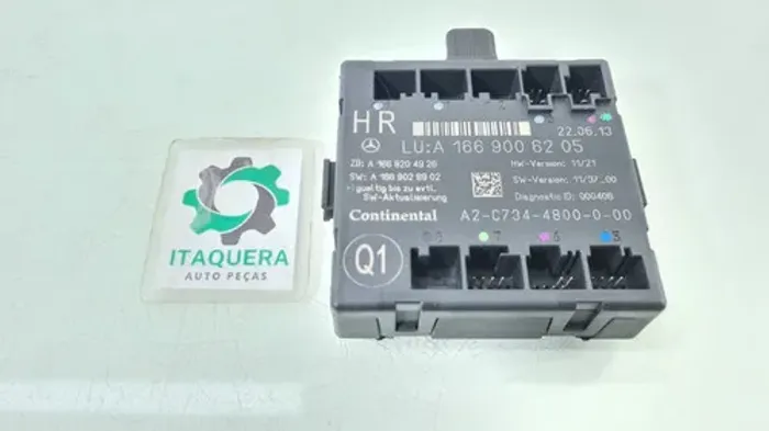 Modulo Porta Traseiro Direito Mercedes Ml63 Amg Ml350 2014