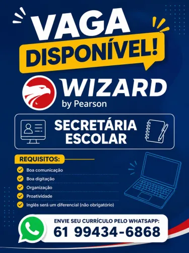 VAGA - SECRETÁRIO(A) ESCOLAR | WIZARD