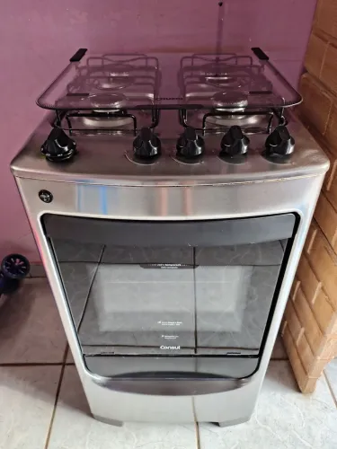 FOGÃO CONSUL 4 BOCAS INOX - ACENDIMENTO AUTOMÁTICO