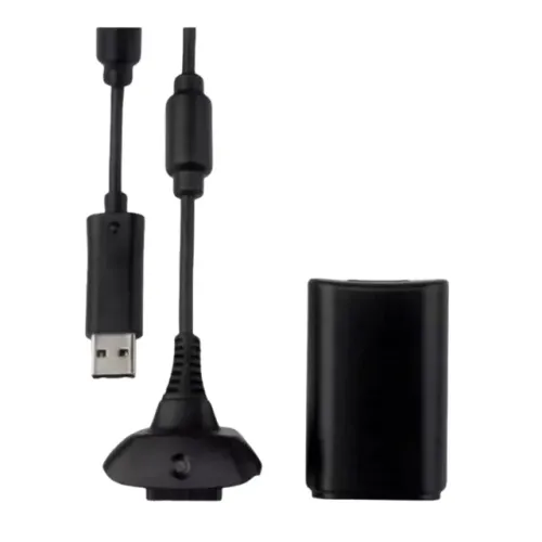 Kit para controle Xbox 360 - bateria e cabo USB