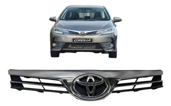 Grade Superior Toyota Corolla 2017 A 2019 Preto Brilhante