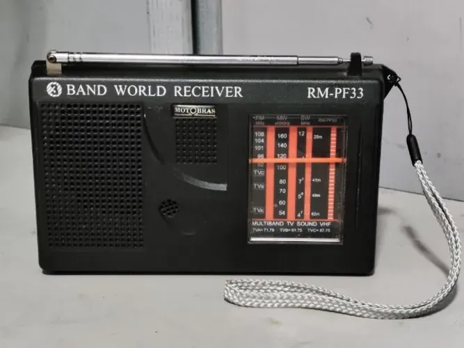 Rádio Portátil Motobrás Rm-pf33 Ótimo Estado Funcionando