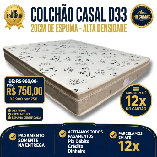 Colchão D33 espuma