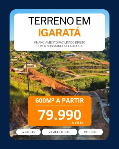 IGARATÁ RECANTO DAS ÁGUAS: 600M² COM LAZER!