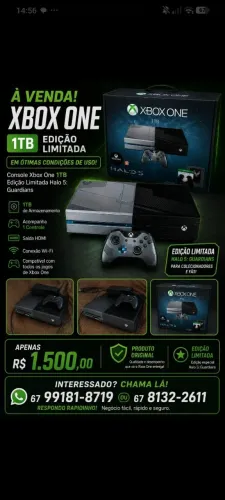 Xbox one edição limitada