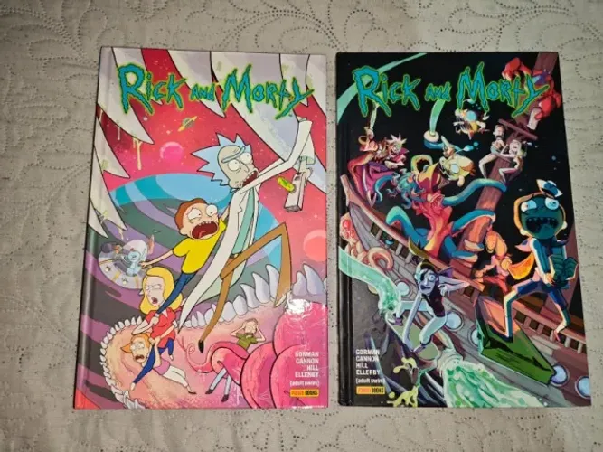 HQ Rick and Morty Vol. 1 e 2 - Capa Dura Panini - Os dois juntos