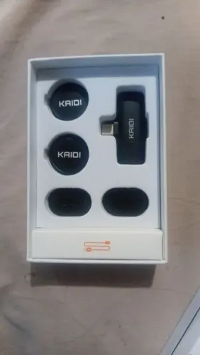 Microfone de Lapela sem fio e Ring light com tripé