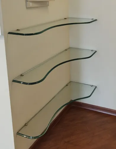 Prateleiras Vidro 8mm - 95cm