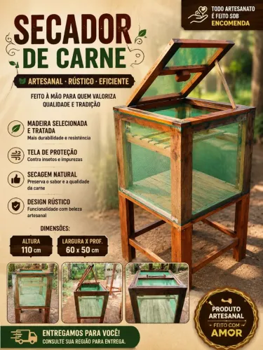 Secador de carnes ARTESANAL.