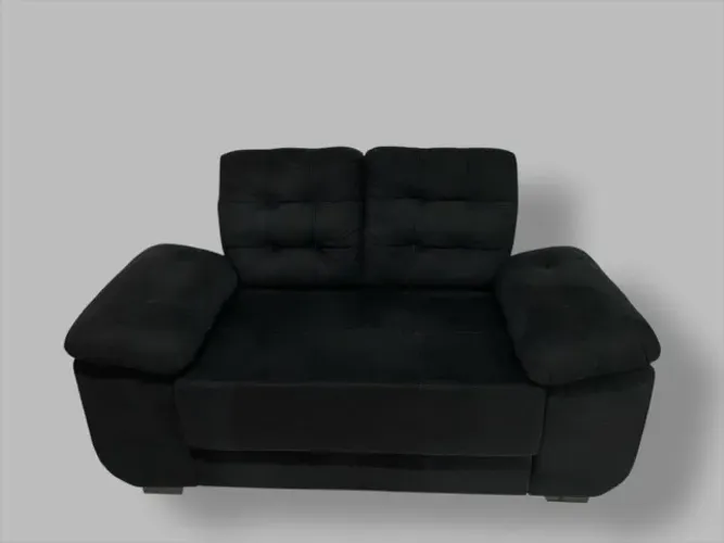 SOFÁ PRETO 2 LUGARES